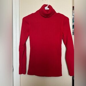 Old Navy vibrant red turtleneck sweatshirt